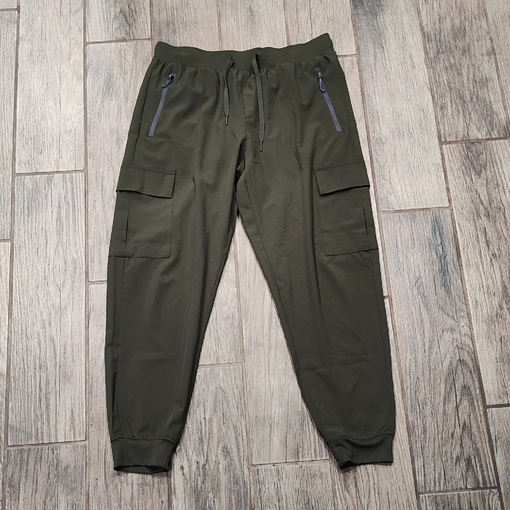Libin Women's Olive Green Cargo Jogger Pants Size L